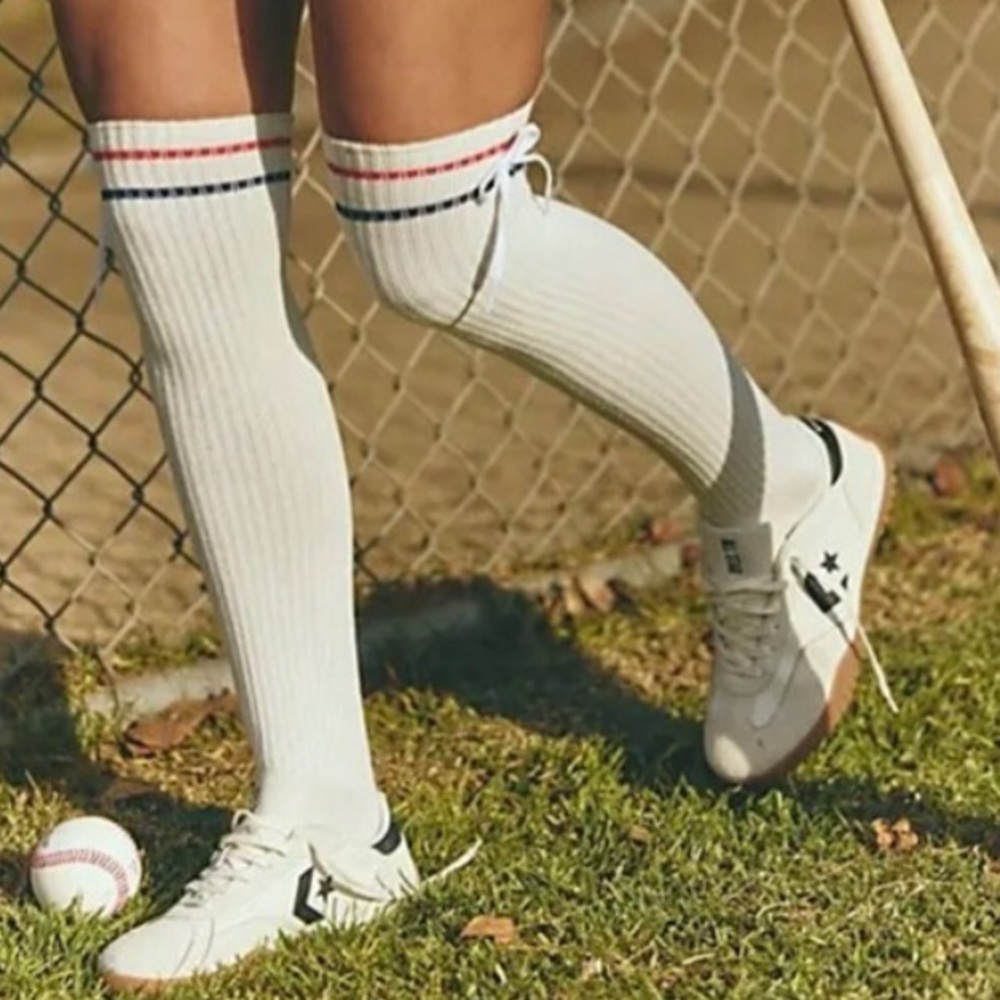 Free People Foul Shot Knee High Socks NEW